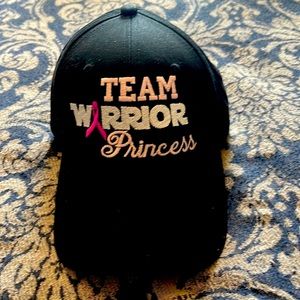 Breast cancer Warrior Princess baseball cap